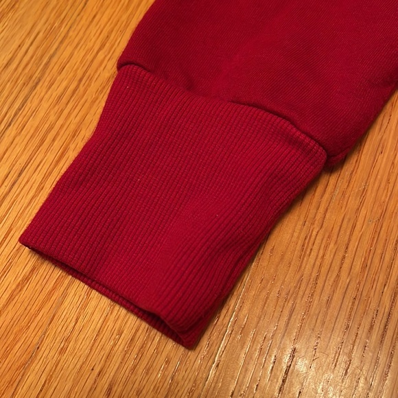 Women Red Forever21 Jacket Coat with Hood and Buttons - Great for Fall, Winter - Picture 5 of 9